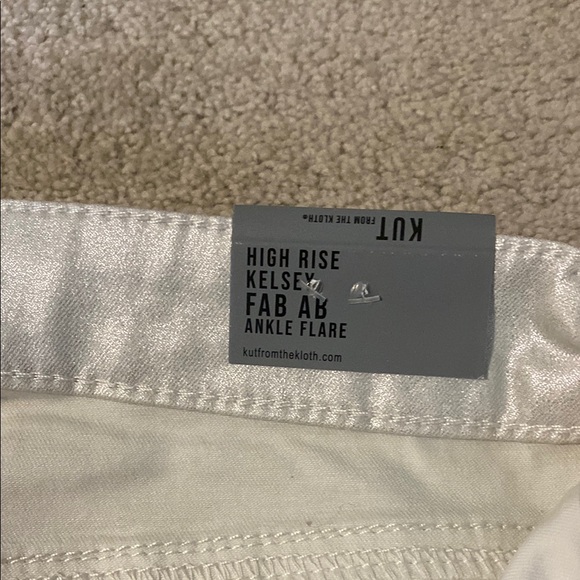 Kut from the Kloth Shimmering Silver Pants - Picture 3 of 8